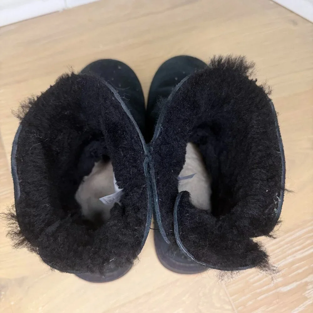 UGG Classic Mini Galaxy Stars Bling Pull On Suede Boot Cozy Winter - 8